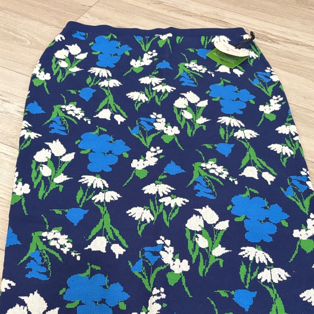 Kate Spade Floral Sweater Skirt NWT XL